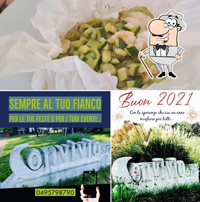 La foto della esterno e cibo di Ristorante Pizzeria Convivio 57