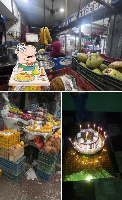 Food at Kala fruit and a-one juice bar