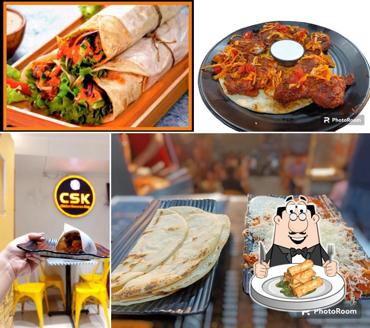 Spring rolls at CSK Chicken Shawarma King