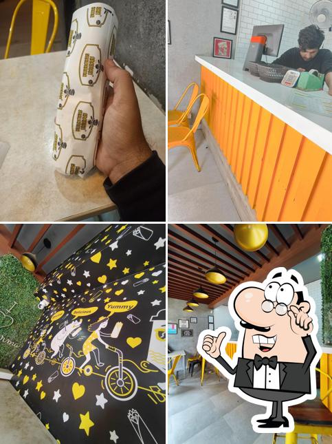 The interior of Arabian shawarma