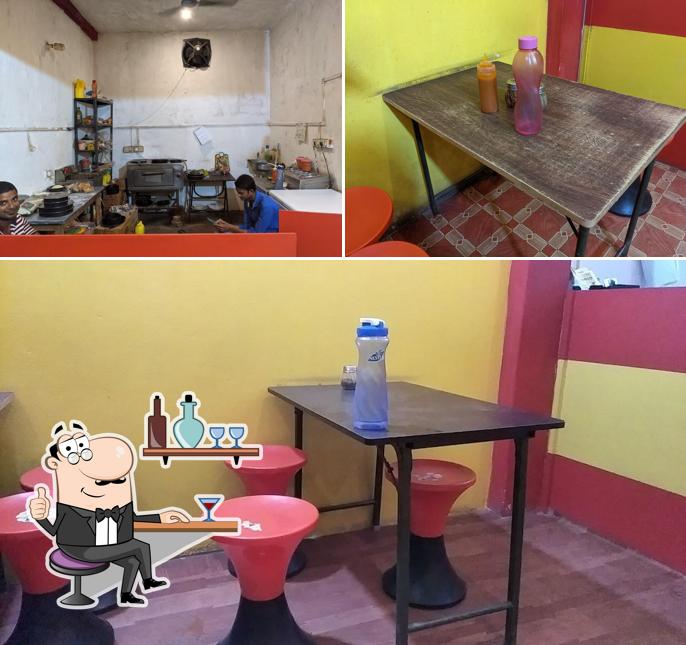 The interior of Just pizzario