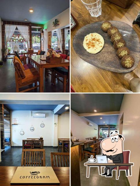 Take a seat at one of the tables at Coffeegram