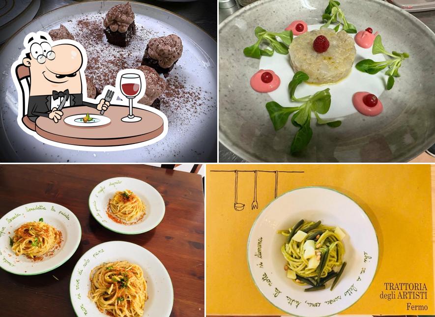 Platti al Trattoria degli Artisti