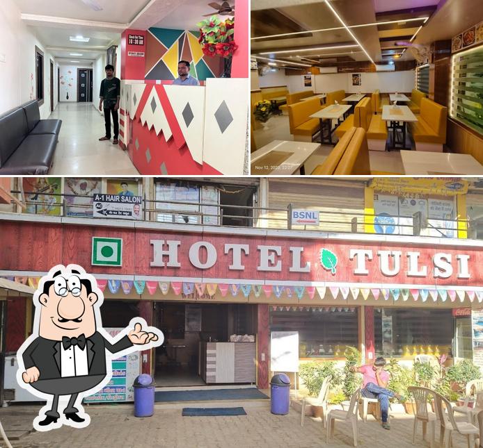 The interior of Hotel Tulsi & Guest House