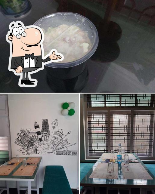 This is the photo displaying interior and food at Cafe Boba Queen