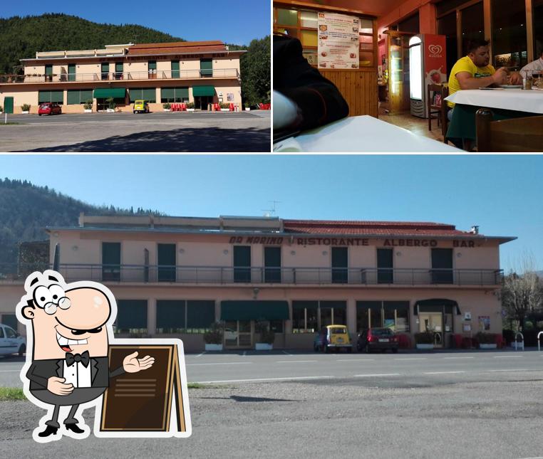 Questa è la foto che mostra la esterno e interni di Albergo Ristorante Da Marino
