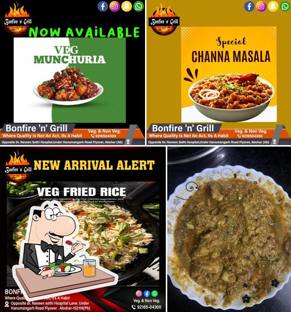 Food at Bonfire ‘n’ Grill
