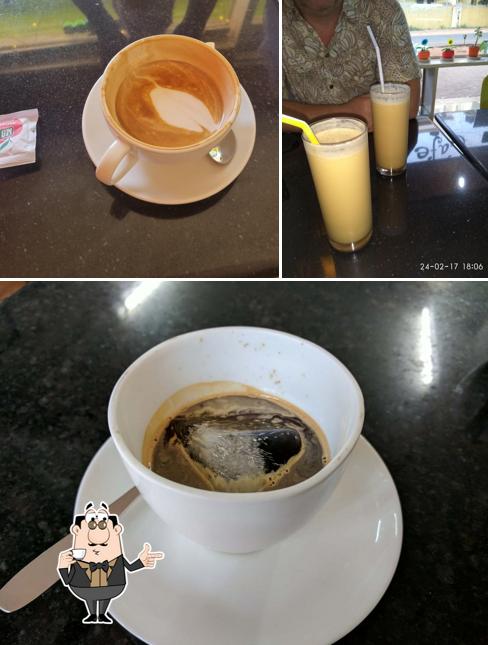 Enjoy a beverage at Coffee Stop