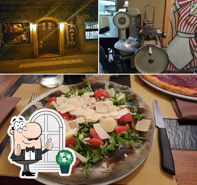 Questa è la immagine che presenta la esterno e cibo di Mayto