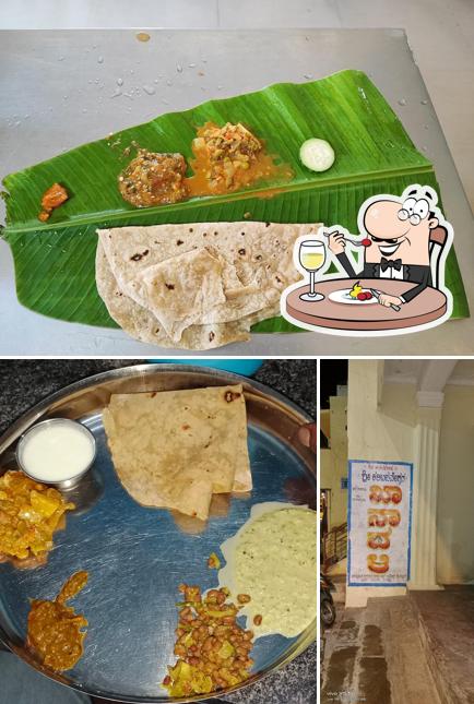 Food at karibasaveshvara khanavali (mess)