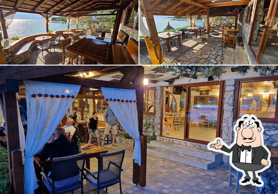 Gli interni di Konoba Stella Maris