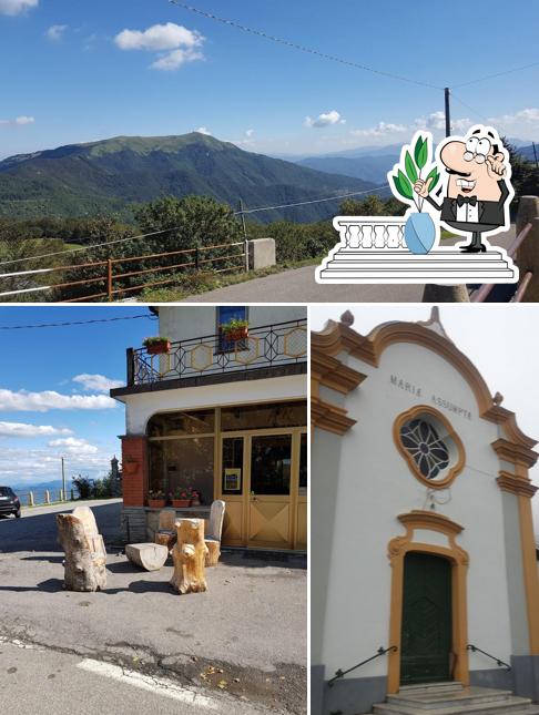 Puoi goderti l'aria fresca da seduto all'esterno di Albergo Capanne di Cosola