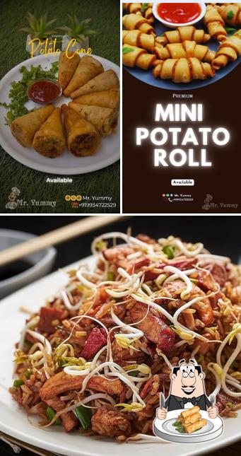 Spring rolls at Mr. Yummy