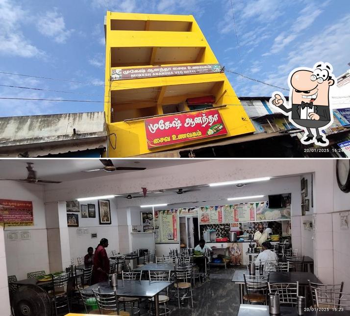 Check out how Mukesh Anantha Vegetarian Hotel looks outside