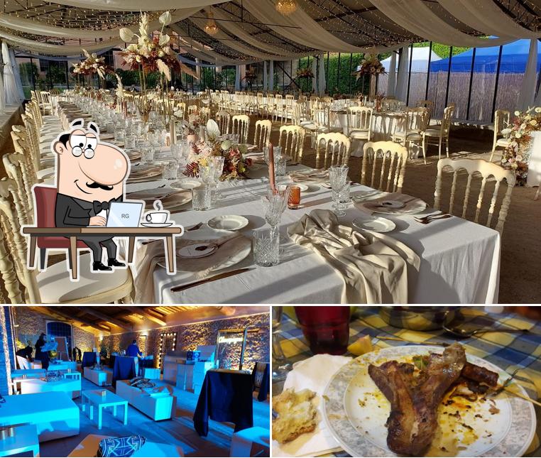 La immagine della interni e cibo di Villa Oliva