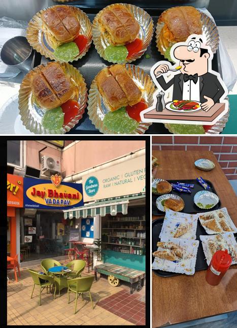 The picture of food and interior at Jay Bhavani Vadapav