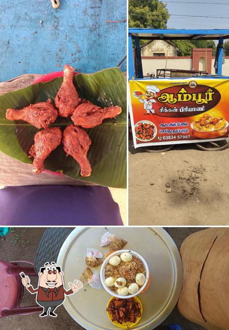 Meals at Ambur chicken biryani