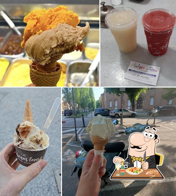 Mousse al cioccolato al il gelato di gino