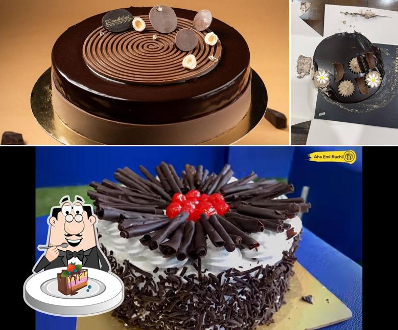 Chocolate cake at Wanderlust Manikonda