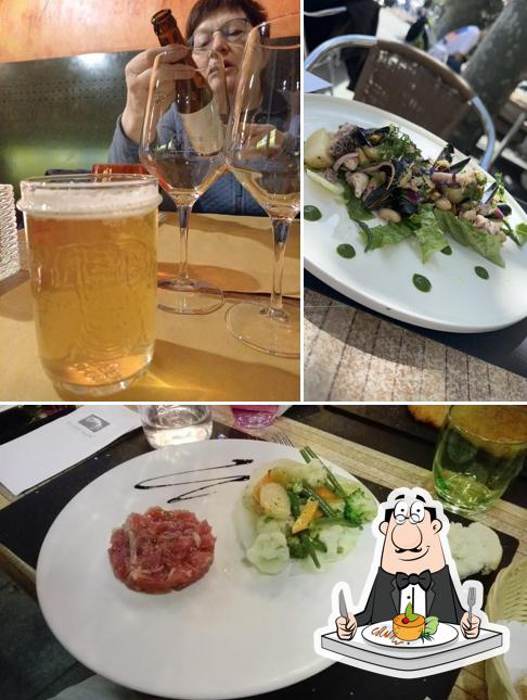 Platti al Restaurant Le Loup Blanc