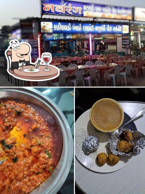 Among different things one can find food and interior at Navrang Fast Food