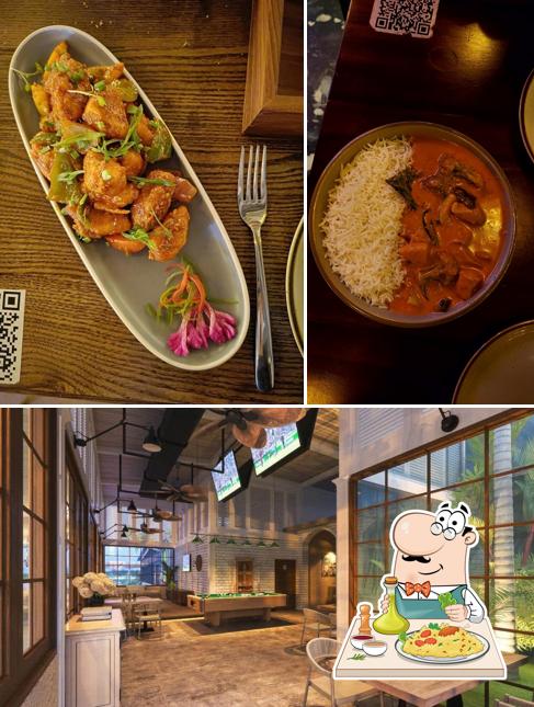 Among different things one can find food and interior at Raasta Goa