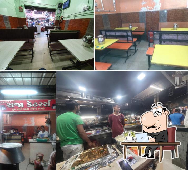 The interior of Raja Chicken
