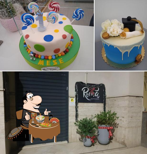 Platti al Pasticceria Roma