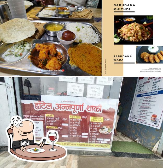 Food at Hotel Annapurna thali