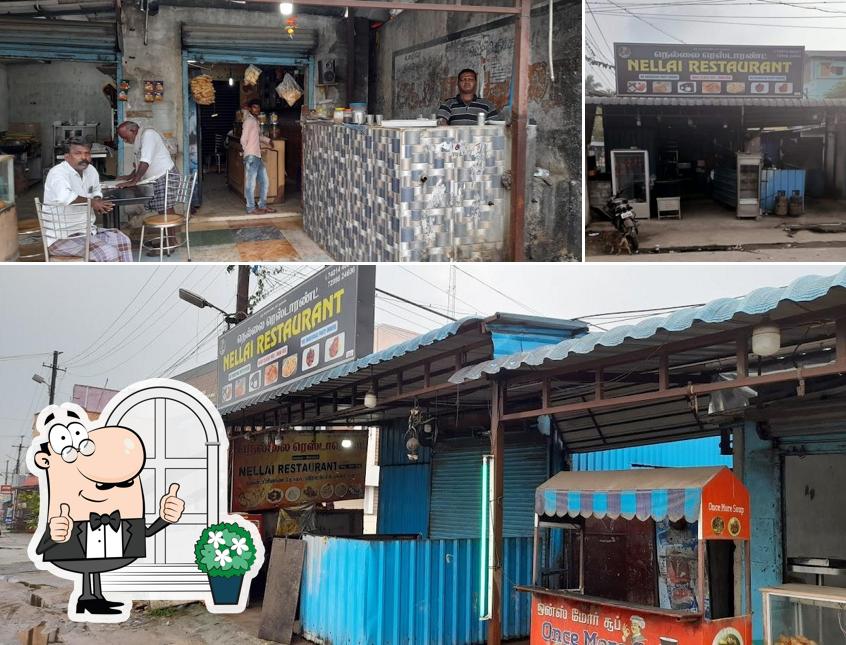 Among various things one can find exterior and interior at nellai restaurant