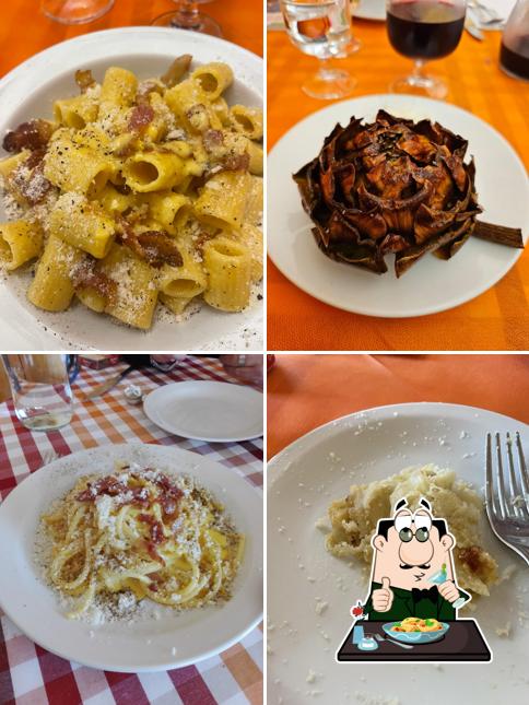 Cibo al Trattoria Le Romane