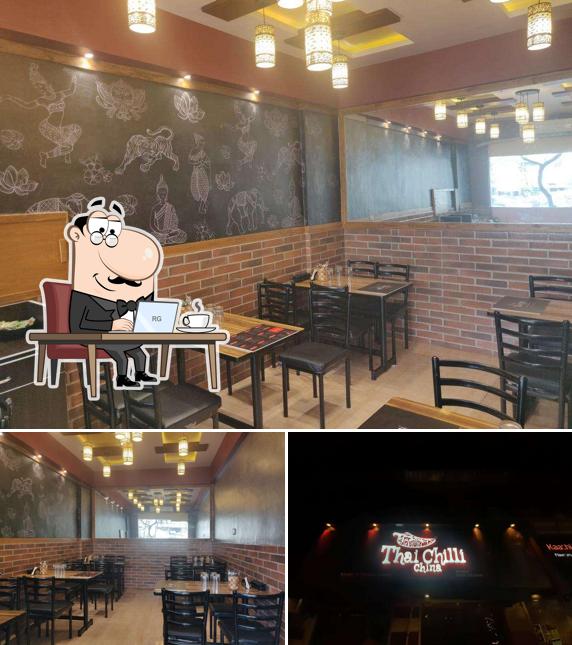 The interior of Thai Chilli China mira road