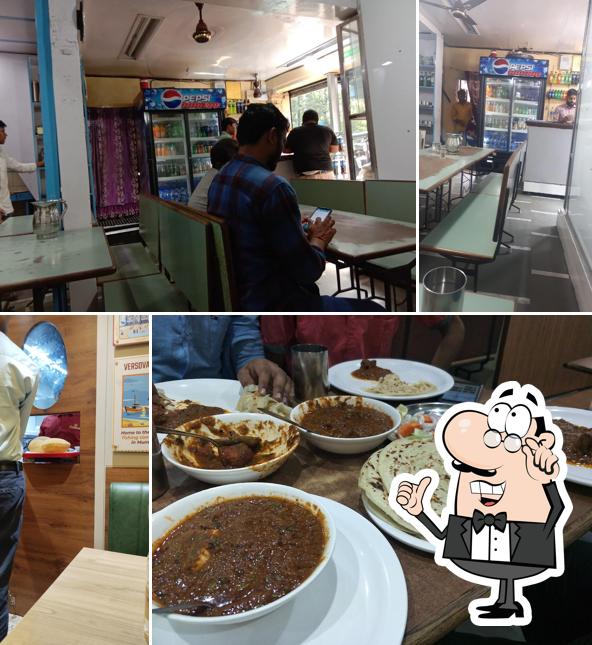 The interior of Bharat Restaurant Veg And Nonveg