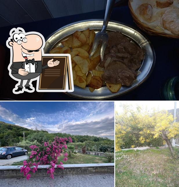 Questa è la immagine che mostra la esterno e cibo di Trattoria Arditè