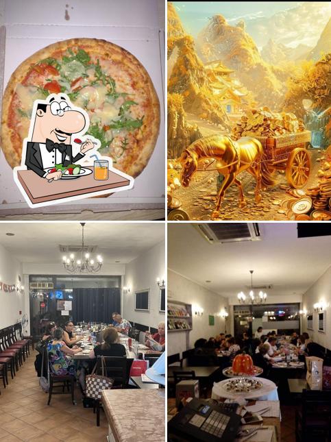 Questa è la foto che presenta la cibo e interni di PUB& ENOTECA & PIZZATA