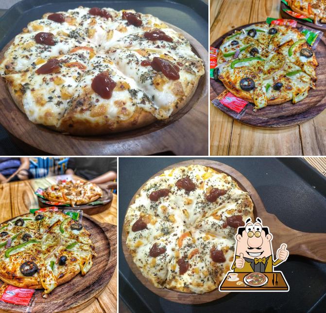 Try out pizza at Beyond Temptation cafe