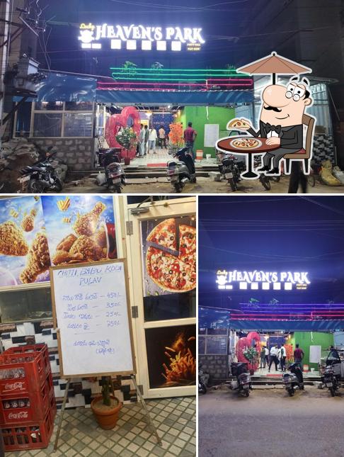 The photo of Lucky Heavens Park’s exterior and food