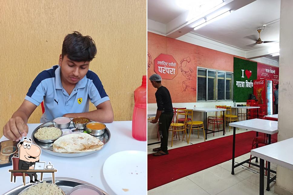 The interior of Garva Biryani