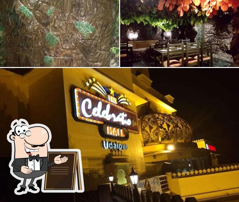 The restaurant's exterior and interior