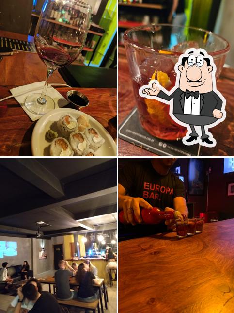 A foto do Europa Bar Tapas’s interior e comida