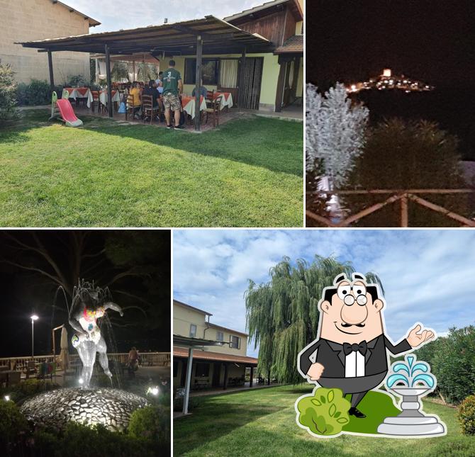 Puoi goderti l'aria fresca da seduto all'esterno di Agriturismo il Portico