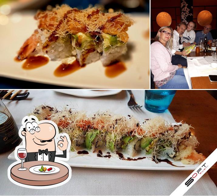 La immagine della cibo e bancone da bar di Soft Sushi