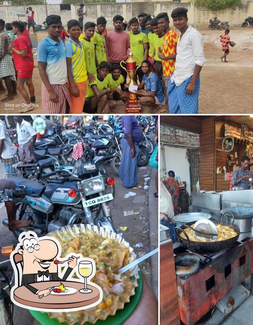 This is the image showing food and exterior at Sri Chennai Hot Puffs