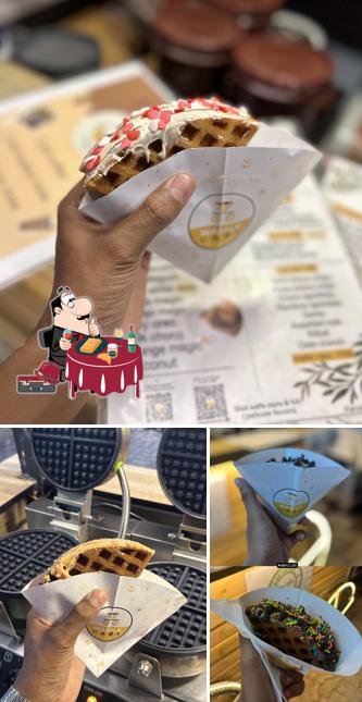 Waffles at Waffle cart Madurai west tower