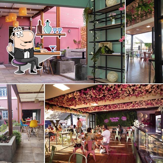 Veja imagens do interior do Cerejeira Gastronomia Saudável