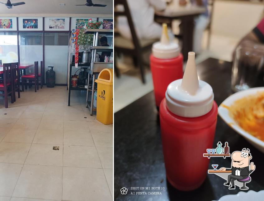 The interior of Malabar spicy family restaurant