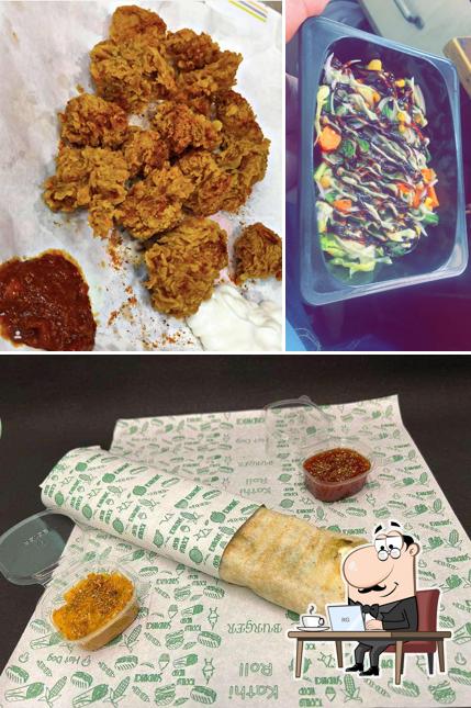 Among different things one can find interior and food at Food Hut