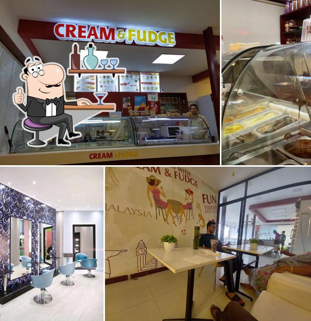 The interior of CREAM & FUDGE