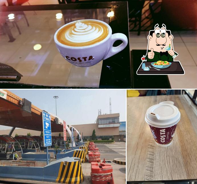 The picture of food and interior at Costa Coffee, Yamuna Expressway