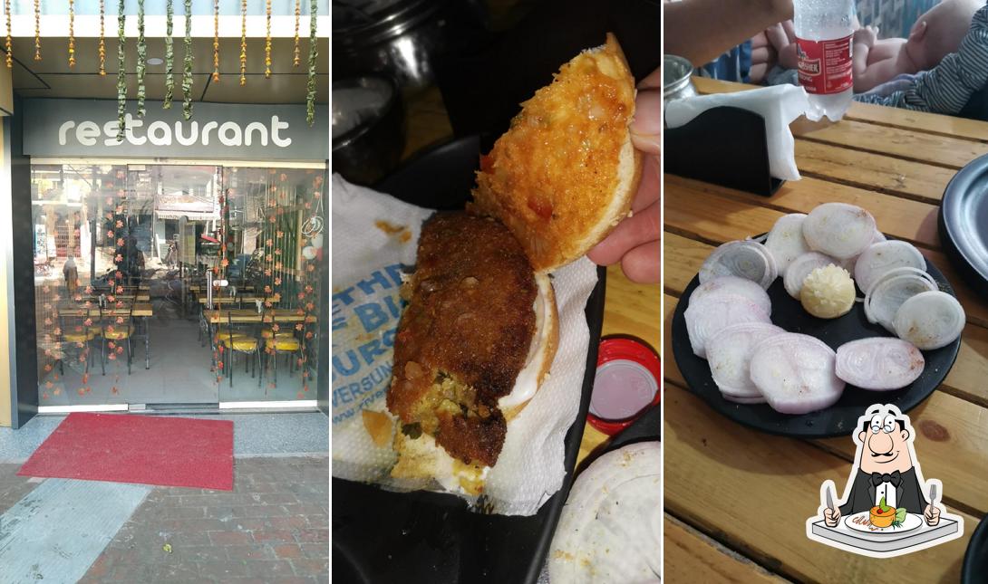 Meals at The Big Burger, Indian and Indo-Chinese Restaurant